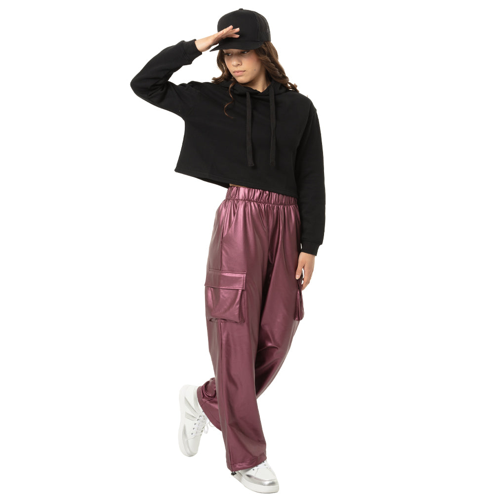 Chrome Ripstop Wide Leg Cargo Pant