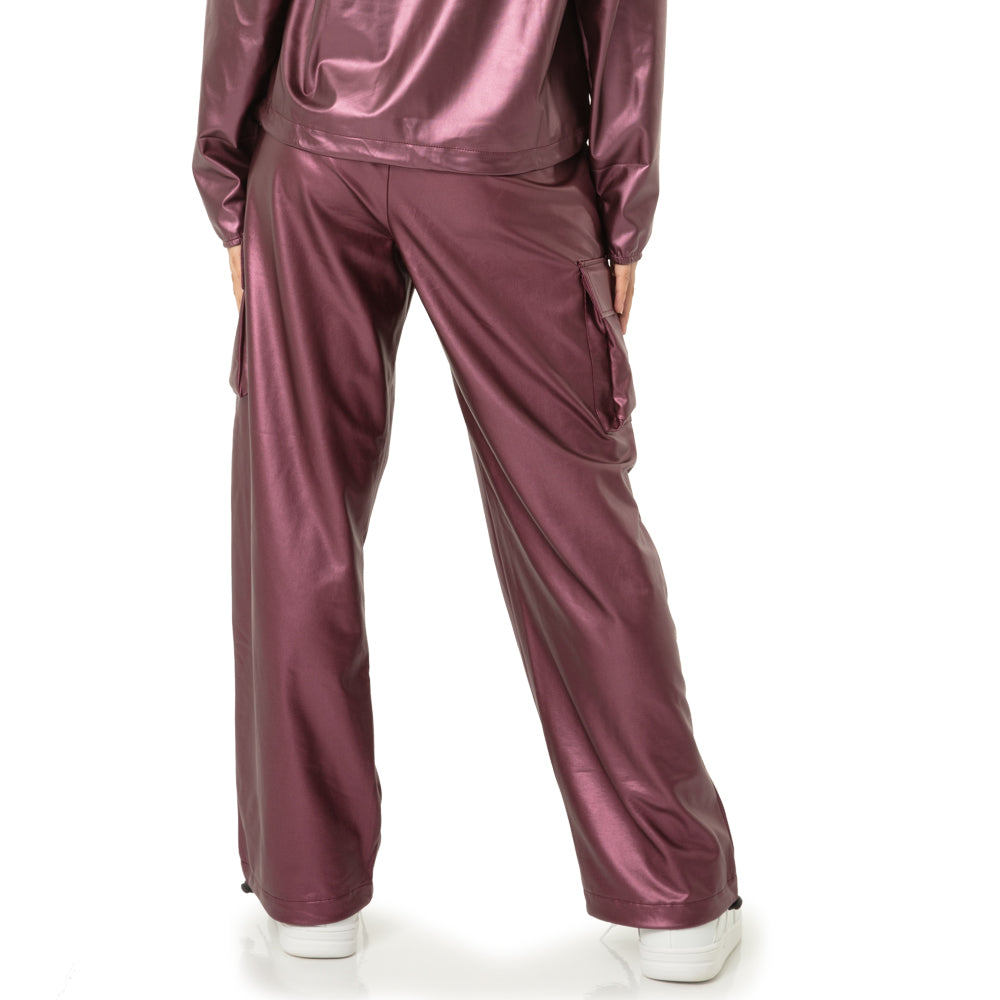 Chrome Ripstop Wide Leg Cargo Pant