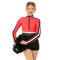 Youth Dynamic Long Sleeve Stripe Biketard