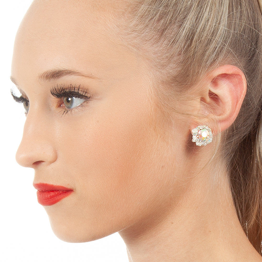 Clip AB Rhinestone Earring