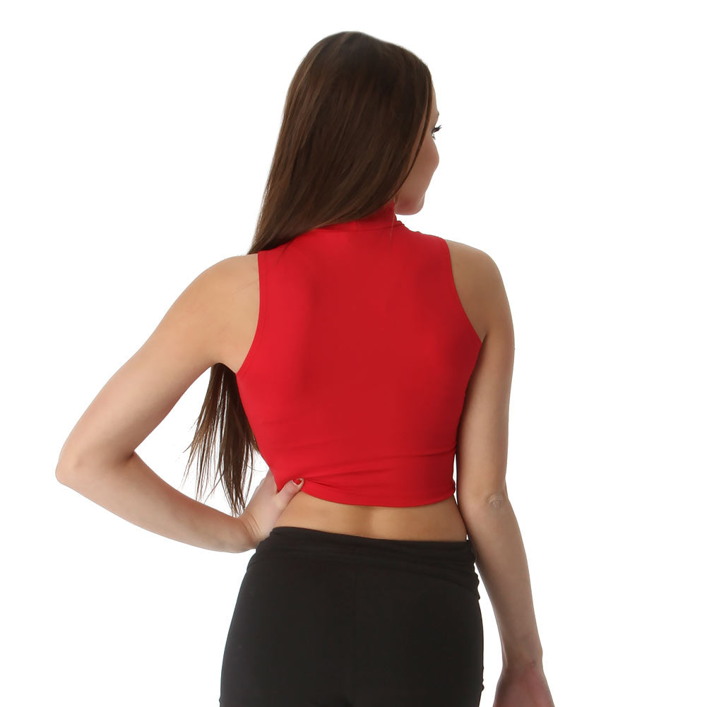 Mock Neck Crop Top : BWP263 - Just For Kix