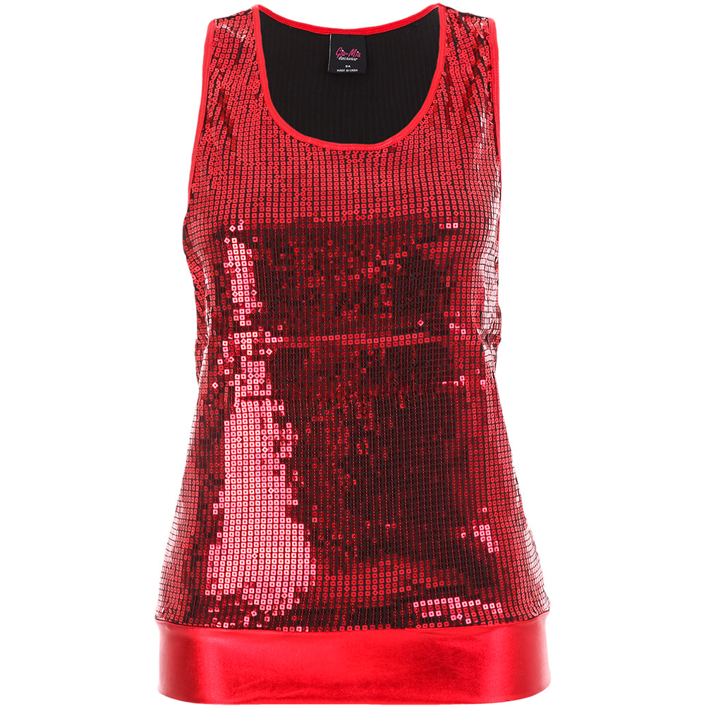 red sequin tank dress Varsity Sequin Tank Dress