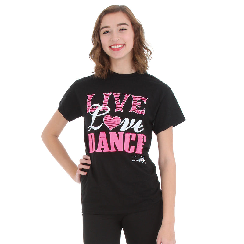 Girls Live, Love, Dance Tee