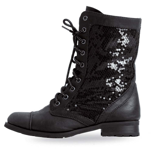 The King Dance Combat Boots unisex King Combat Boot - Distressed Gray – Shoes BY Stephane main image 4