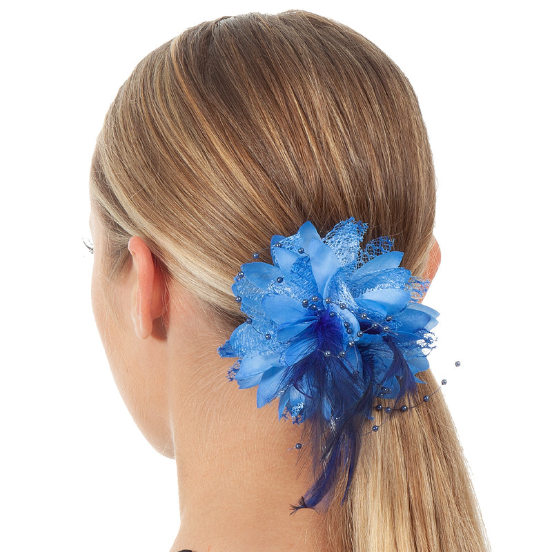 Feather Flower Clip
