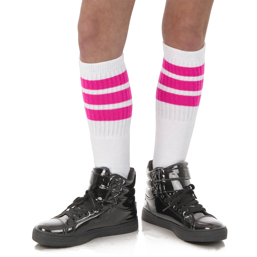 22 Inch Striped Tube Socks