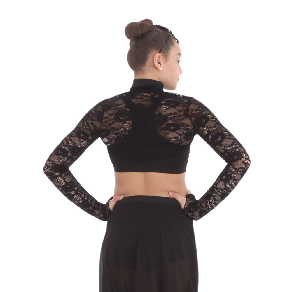 Youth Body Wrapper Lace Crop Jacket