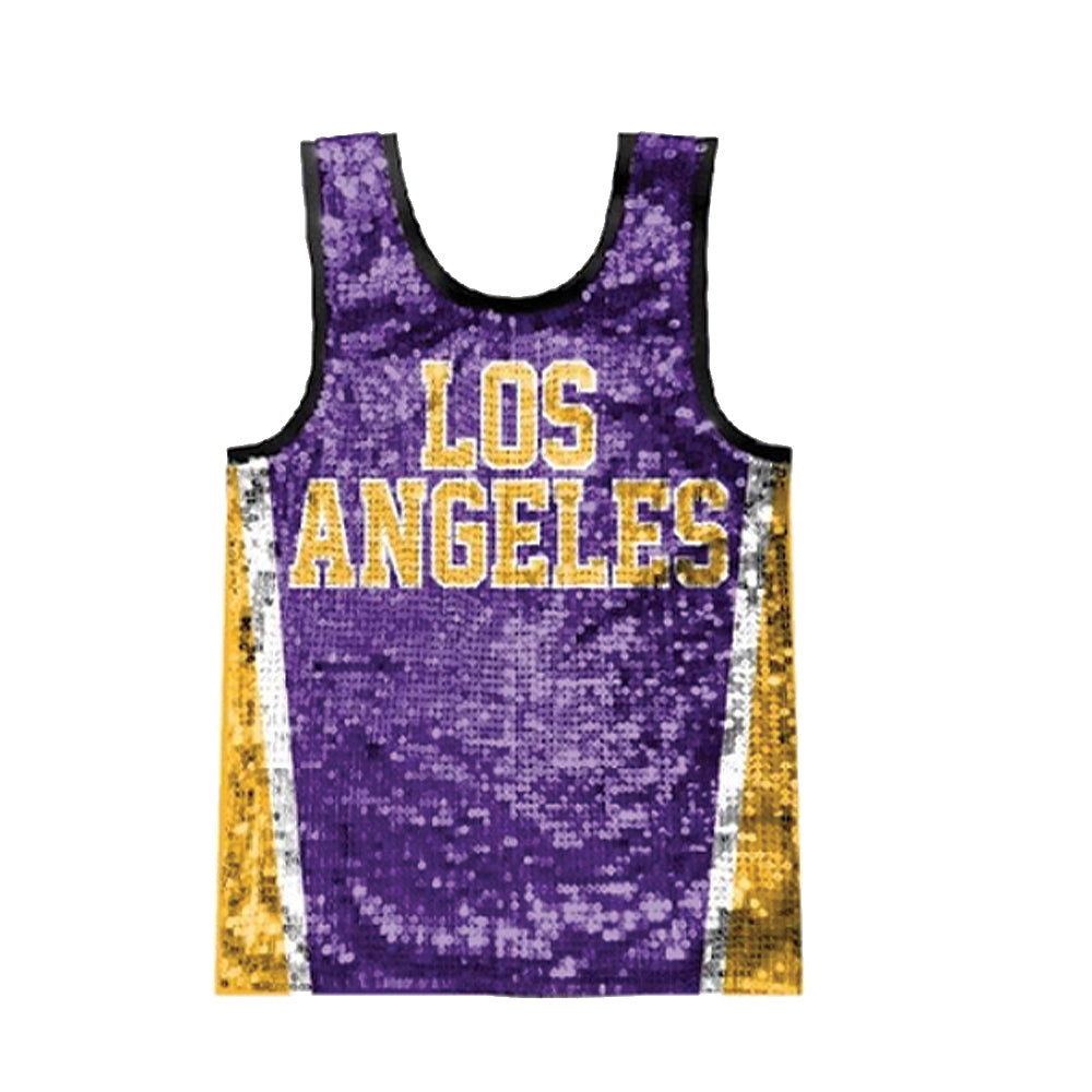 Sequin deals lakers jersey