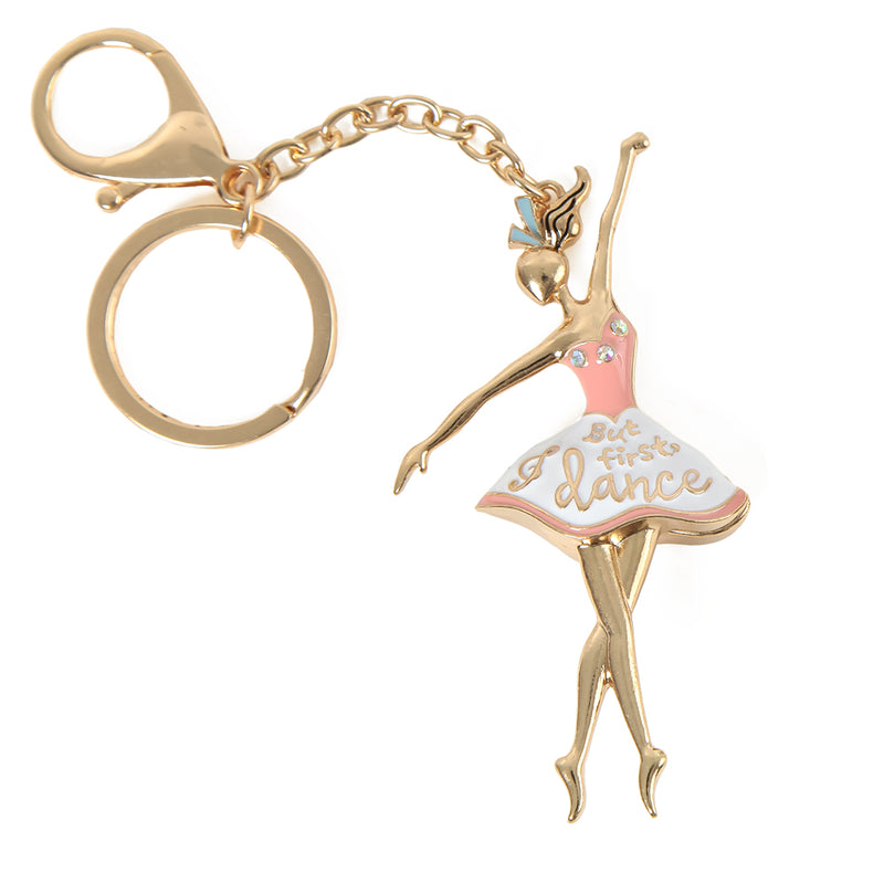 Pink Ballerina Keychain