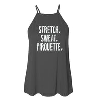 Stretch Sweat Pirouette Tank