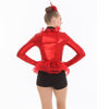 Red Peplum Party Jacket