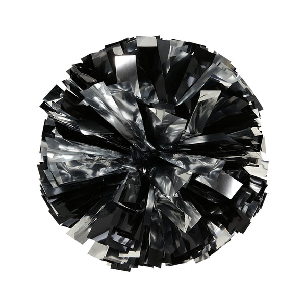 4 inch two tone multi color metallic pom pom in school color combinations