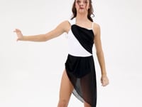 I'm Falling in Love Gathered Mesh Lyrical Dress