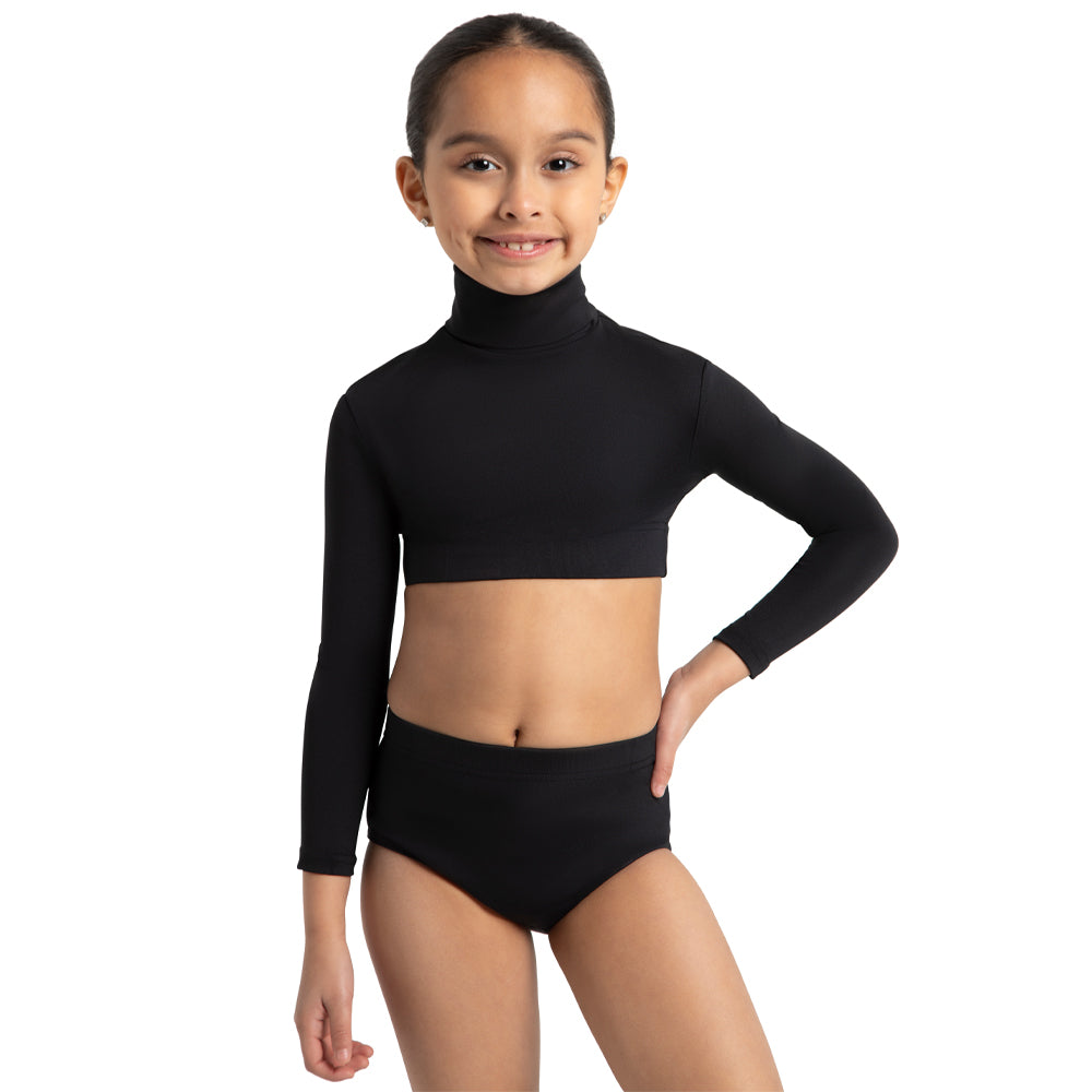 Capezio Turtleneck Crop Top