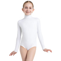 Youth Long Sleeve Turtleneck Leotard w/ Snaps