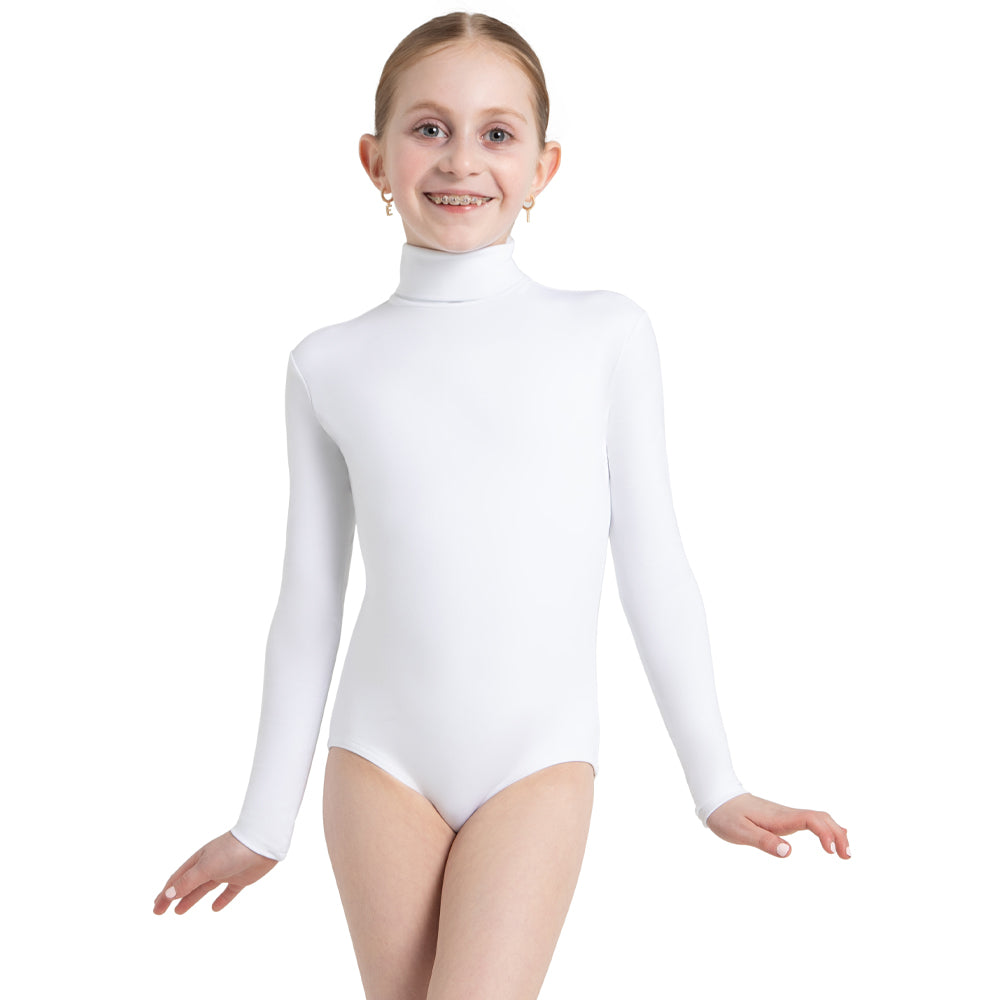 Youth Long Sleeve Turtleneck Leotard w/ Snaps