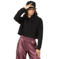 Fleece Crop Hoodie